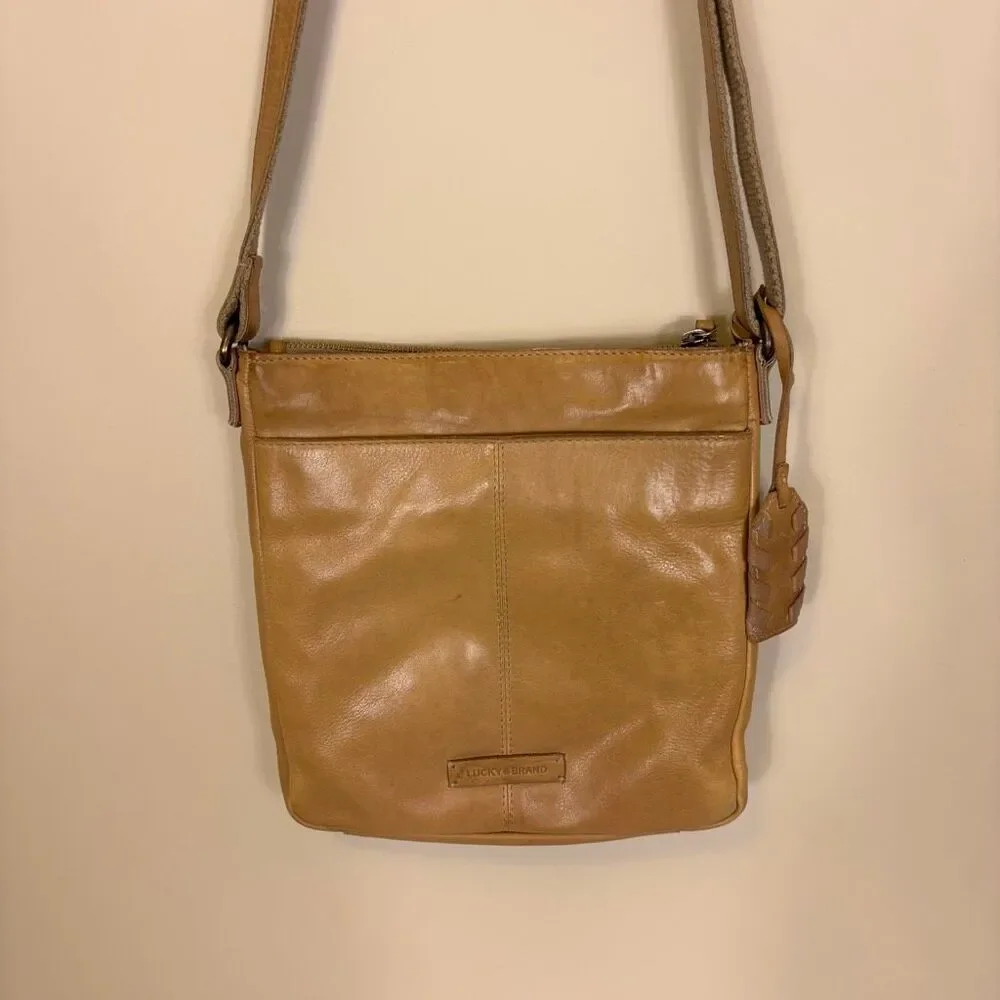 Lucky Brand‎ Tan Leather Crossbody Purse